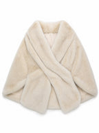 Women's Faux-fur Wrap-style Cape/shawl