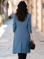 Two-Piece Lightweight Trench Coat And Asymmetrical Vest Set