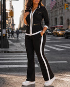 Lässiges zweiteiliges Jogging-Set für Damen