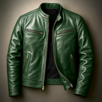 Chaqueta Cuero Vintage Hombre Premium