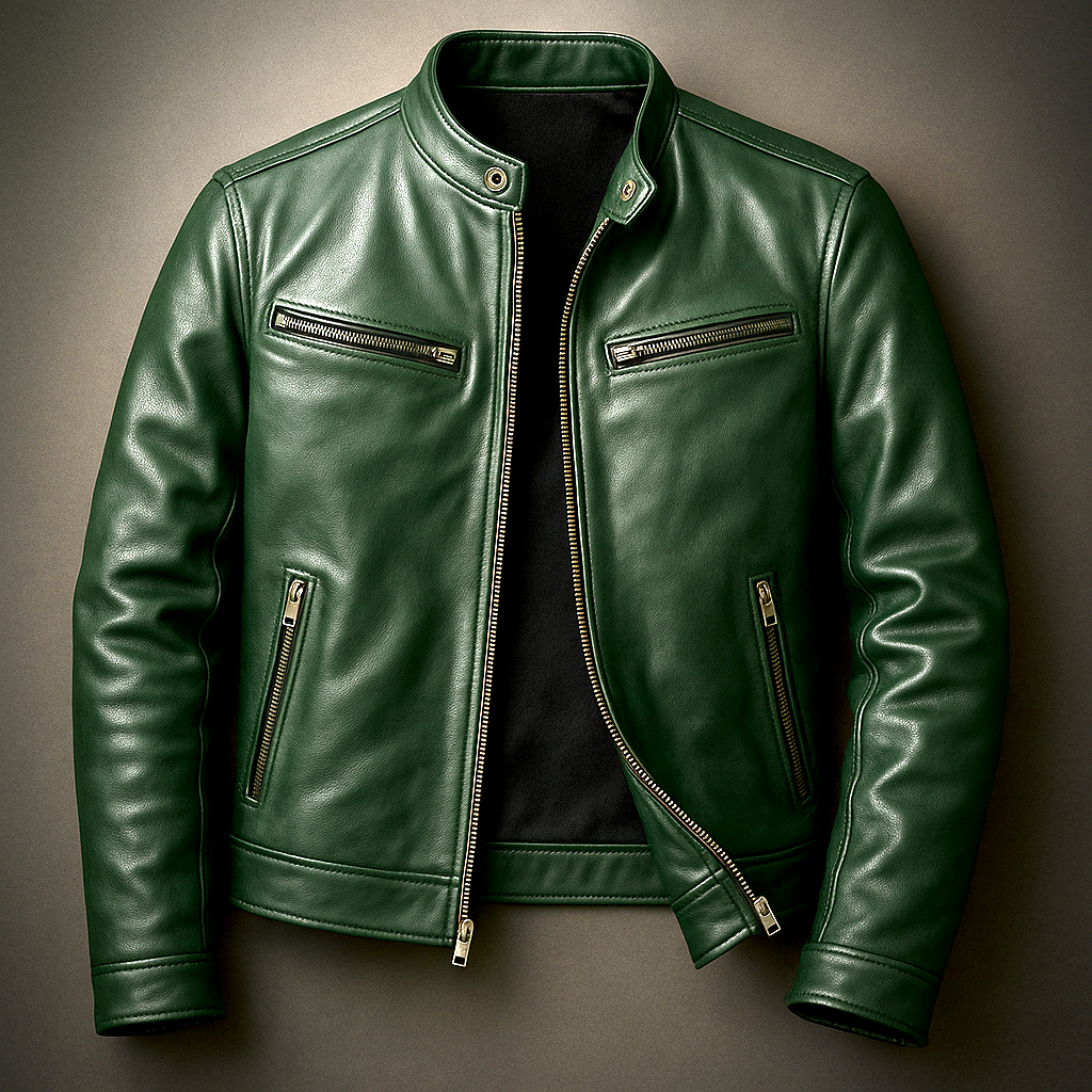 Chaqueta Cuero Vintage Hombre Premium