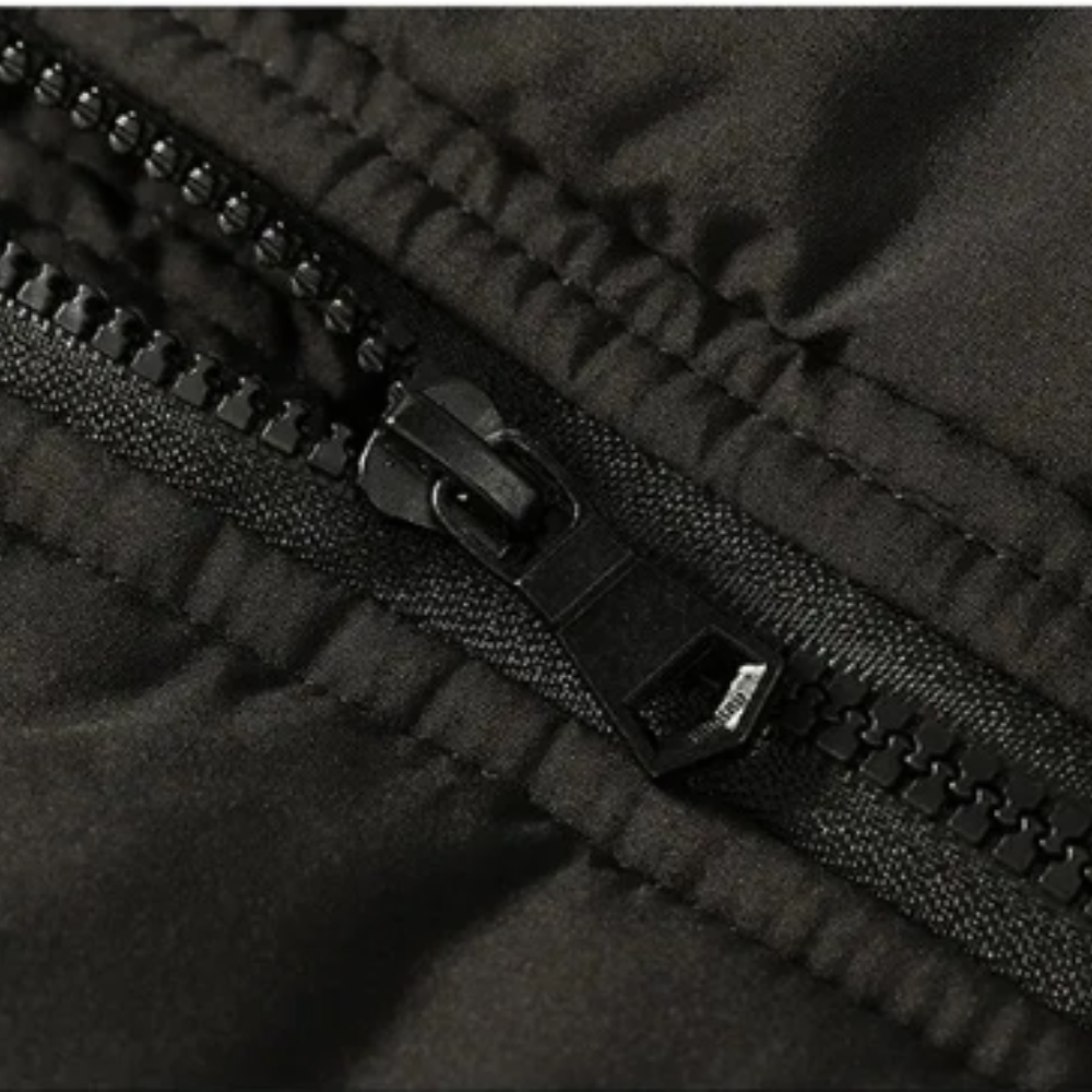 Elegante chaqueta de invierno de forro polar acolchada