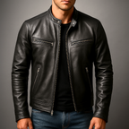 Chaqueta Cuero Vintage Hombre Premium