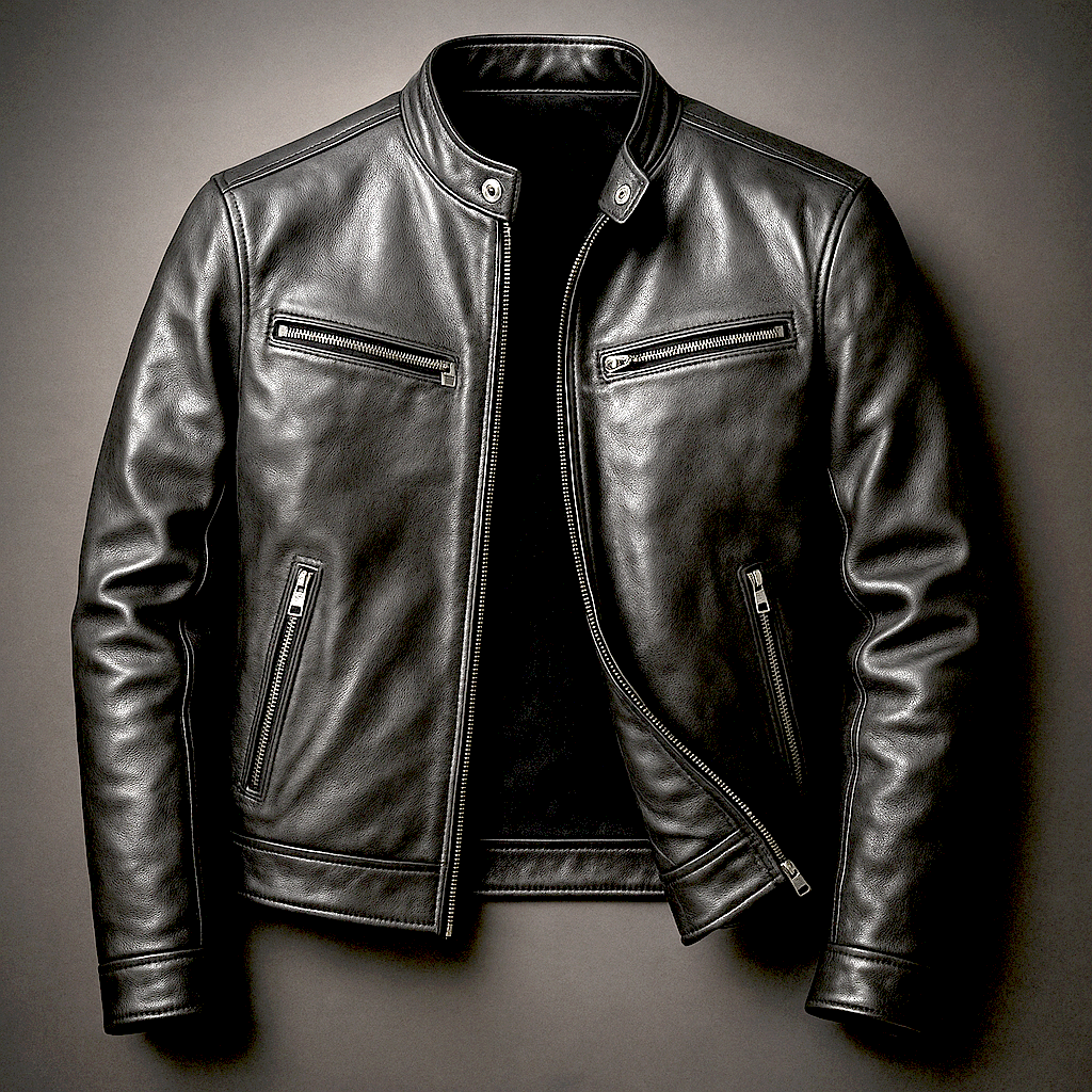 Chaqueta Cuero Vintage Hombre Premium