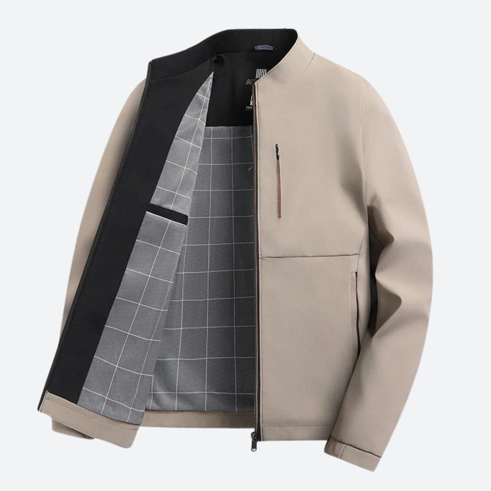 Chaqueta clásica con cremallera