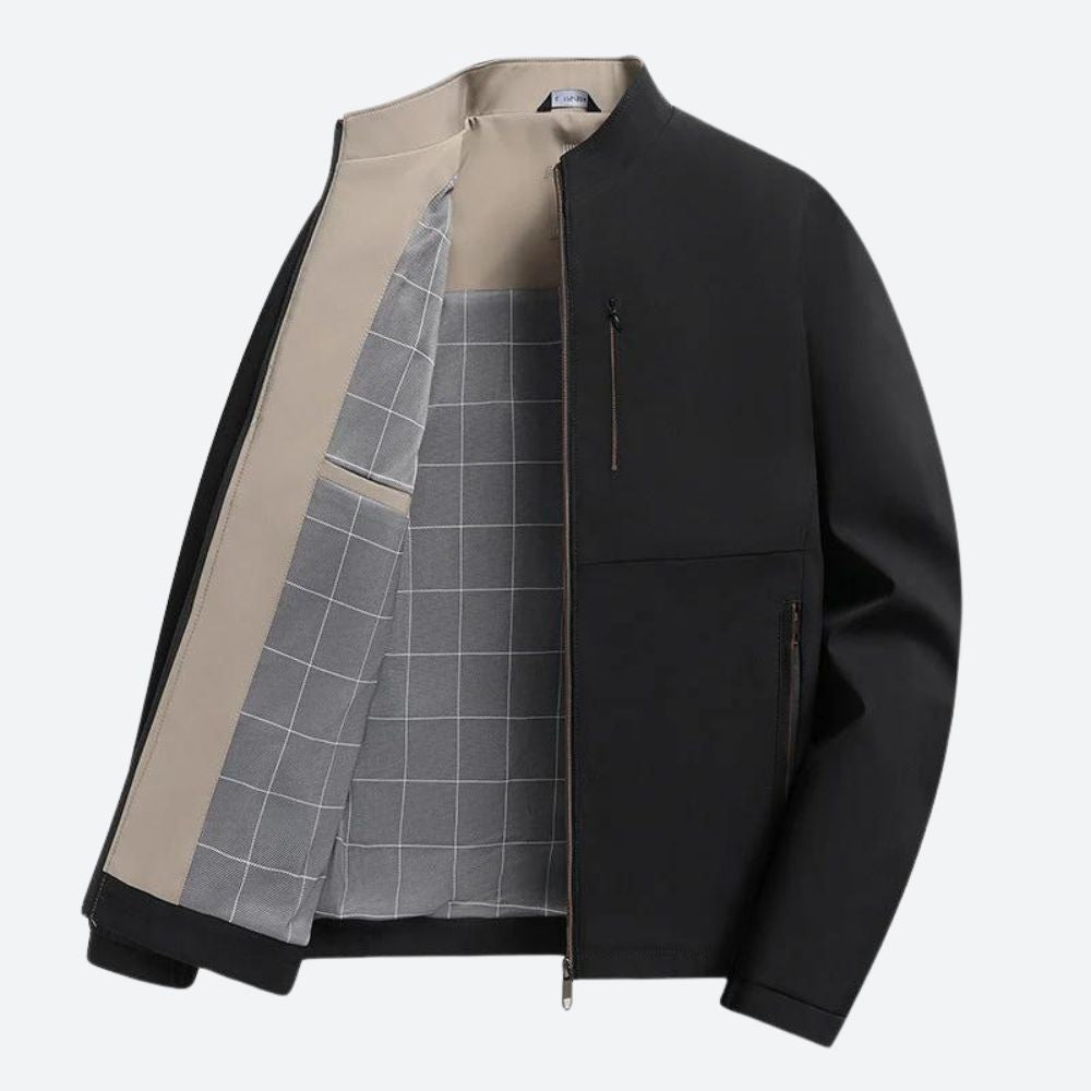Chaqueta clásica con cremallera