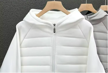 Elegante chaqueta acolchada de algodón