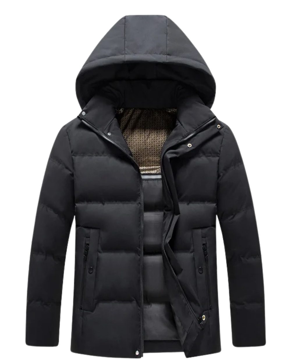 Elegante chaqueta de forro polar con capucha