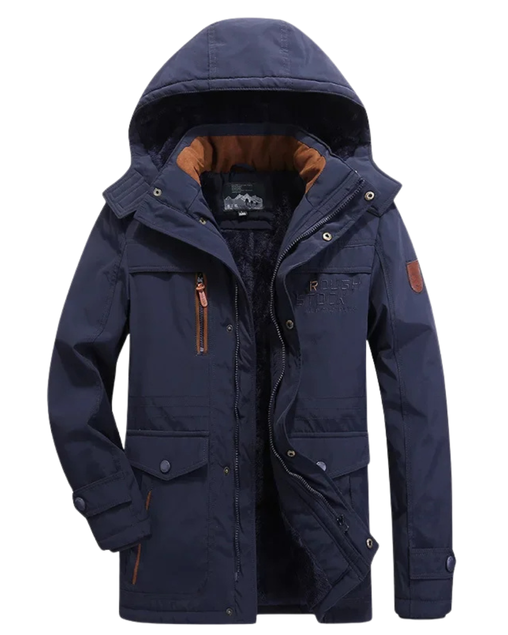 Elegante chaqueta de invierno acolchada