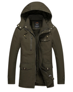 Elegante chaqueta de invierno acolchada de algodón