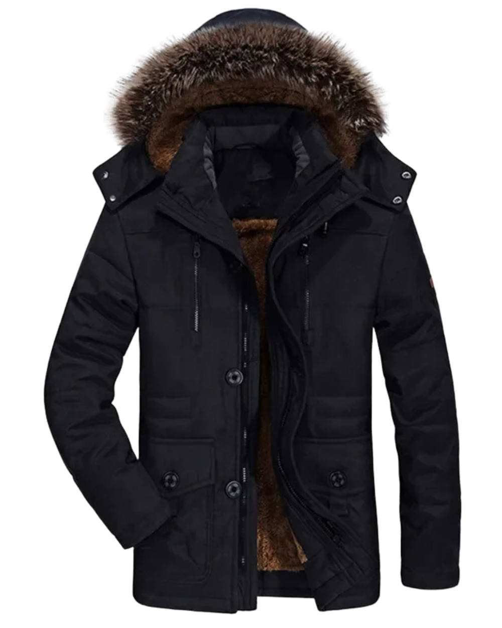 Chaqueta de invierno de algodón con capucha