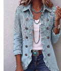Emilia | Veste paisley vintage à volants