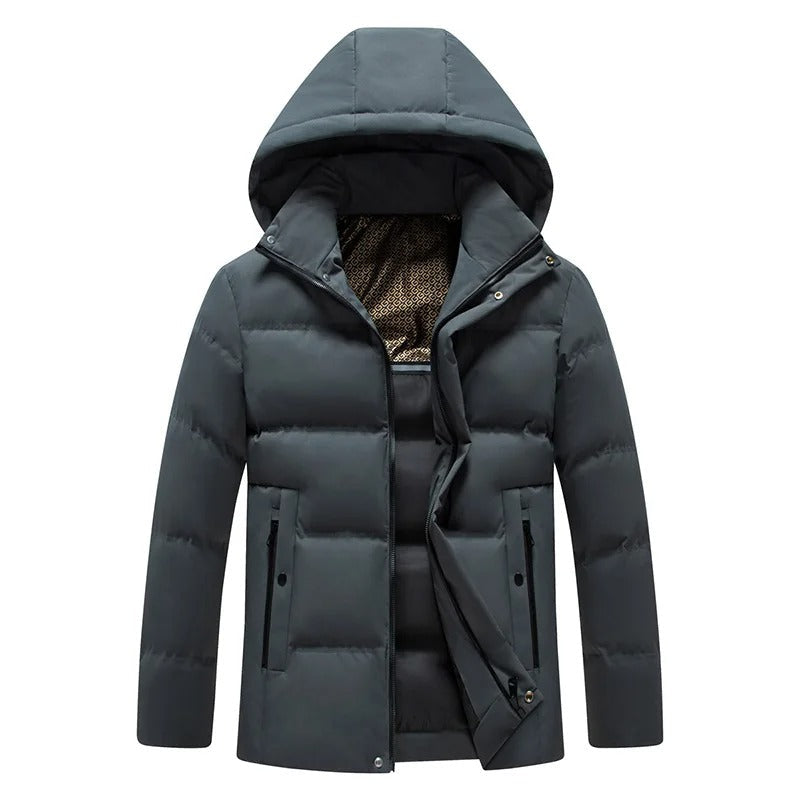 Elegante chaqueta de forro polar con capucha