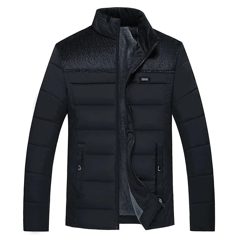 Elegante chaqueta acolchada