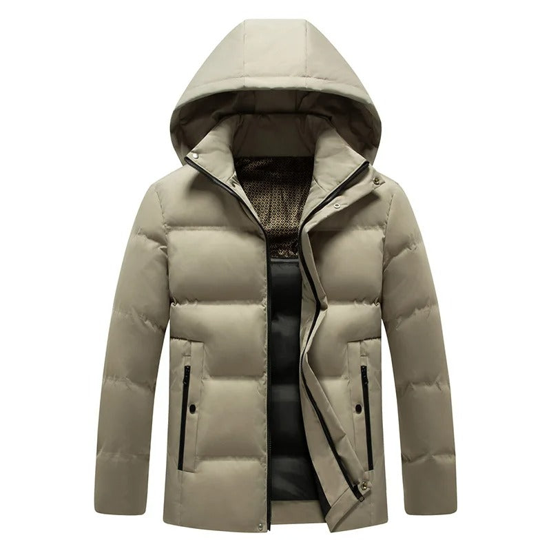 Elegante chaqueta de forro polar con capucha
