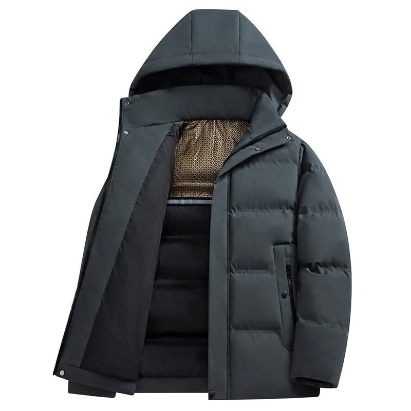 Elegante chaqueta de forro polar con capucha