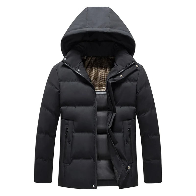 Elegante chaqueta de forro polar con capucha
