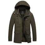 Elegante chaqueta de invierno acolchada de algodón