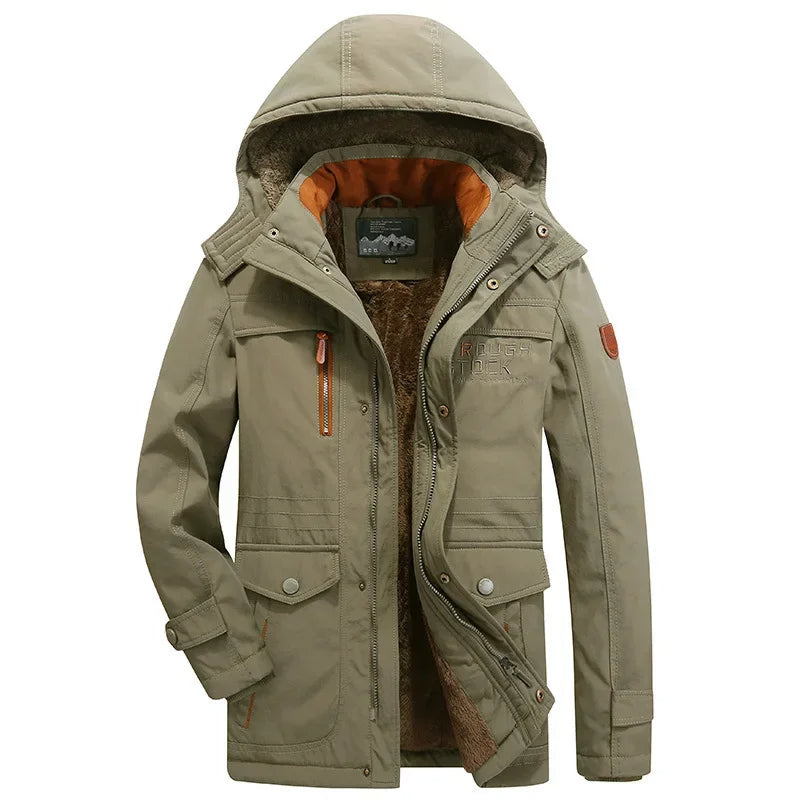 Elegante chaqueta de invierno acolchada