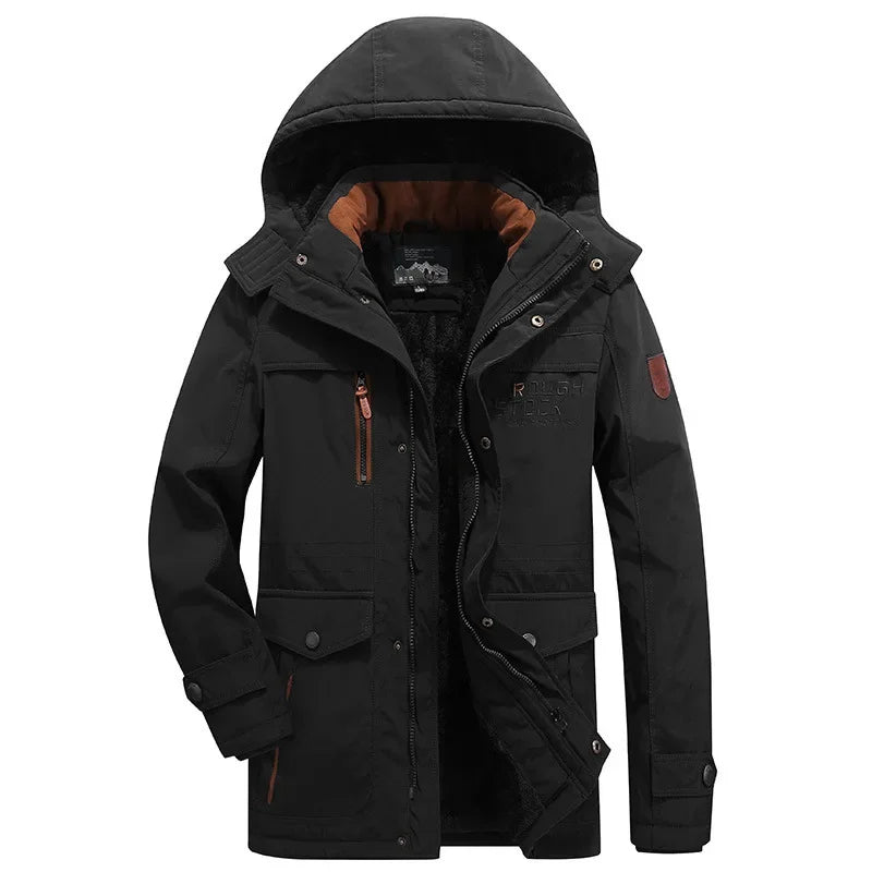 Elegante chaqueta de invierno acolchada