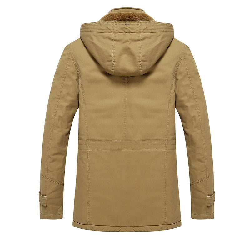 Elegante chaqueta de invierno acolchada de algodón