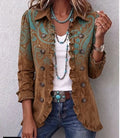 Serena | Veste paisley à volants