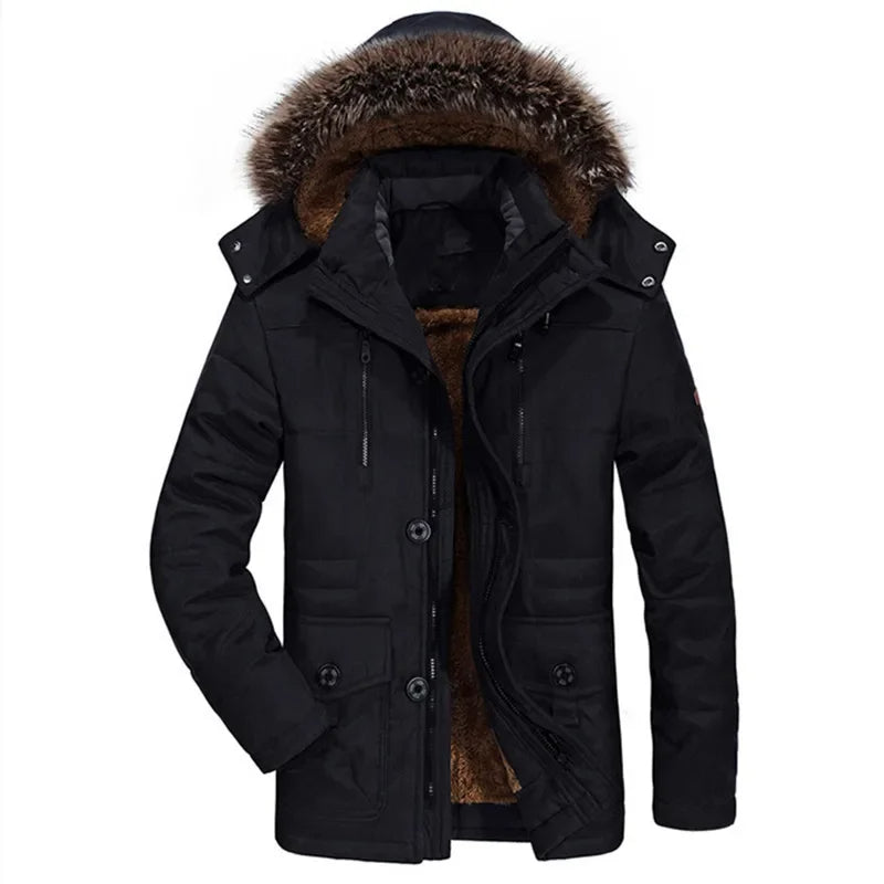 Chaqueta de invierno de algodón con capucha