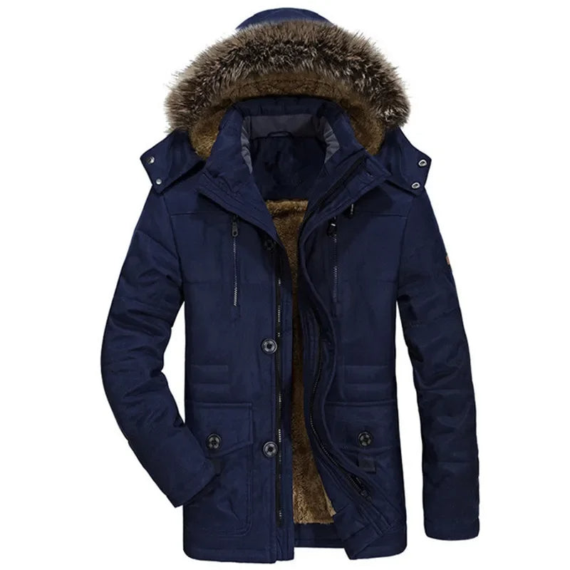 Chaqueta de invierno de algodón con capucha