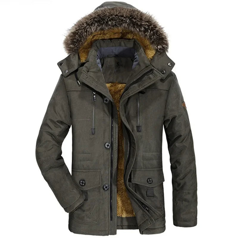 Chaqueta de invierno de algodón con capucha