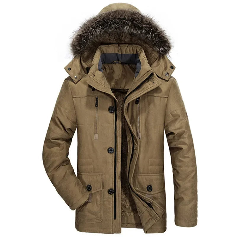 Chaqueta de invierno de algodón con capucha